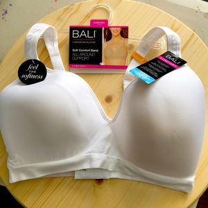 Bali NWT 38DD soft cool comfort wire free support bra